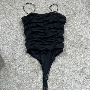 Stretchy black body suit